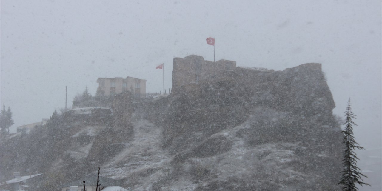 Adana'nın yüksek kesimlerinde kar yağışı etkili oldu