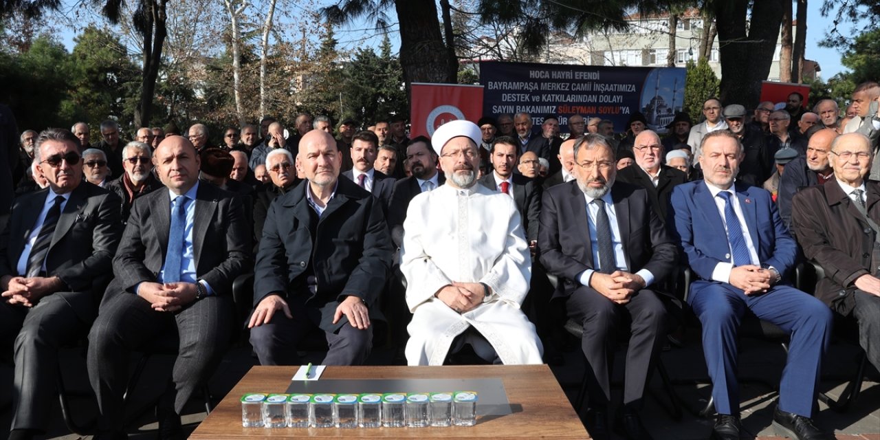 Diyanet İşleri Başkanı Erbaş İstanbul'da cami ve Kur'an kursu temel atma törenine katıldı: