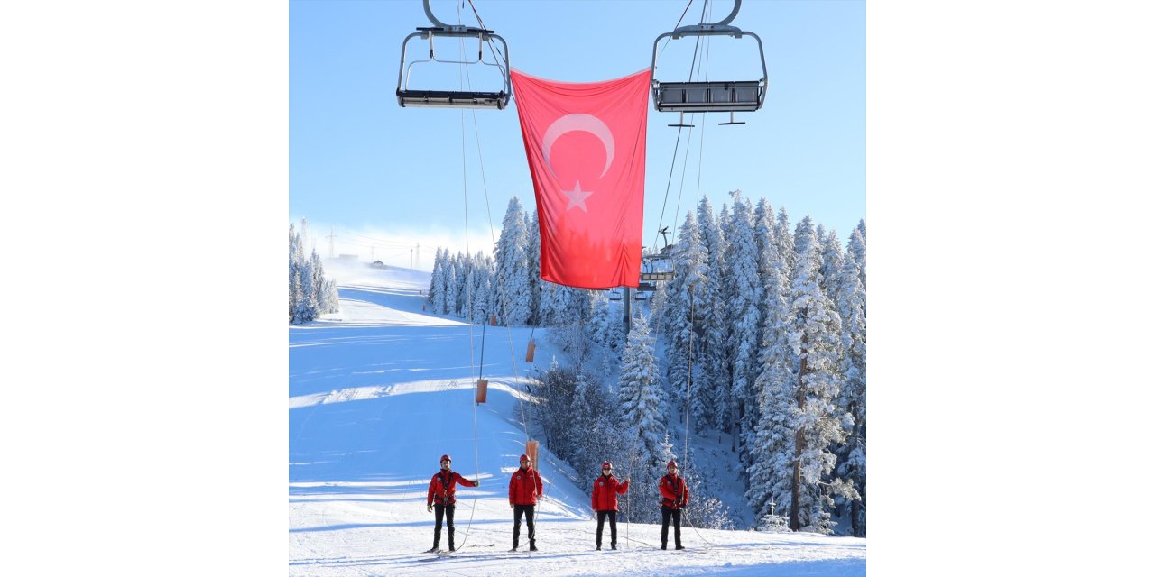 Ilgaz Dağı'nda jandarma, kurtarma tatbikatı yaptı