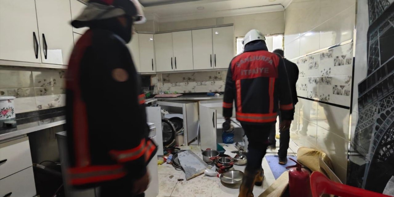 Şanlıurfa'da evde gaz sıkışması nedeniyle patlama oldu, 1 kişi yaralandı