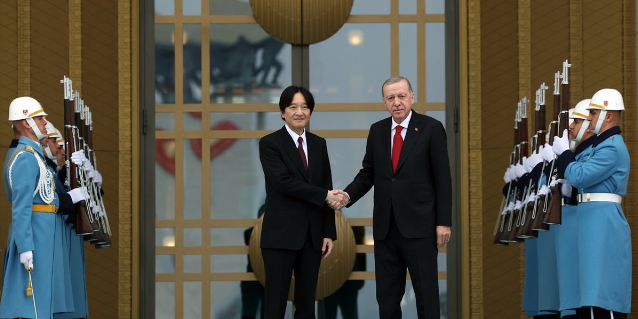 Cumhurbaşkanı Erdoğan, Japonya Veliaht Prensi Akishino'yu kabul etti