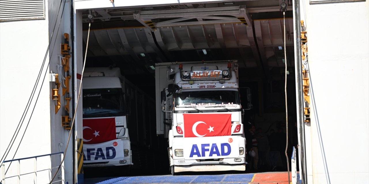 AFAD'ın gönderdiği insani yardım malzemeleri Lübnan'a ulaştı