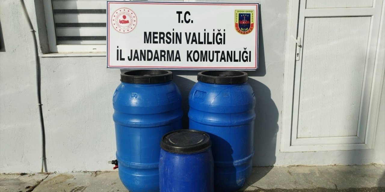 Mersin'de 540 litre sahte içki ele geçirildi