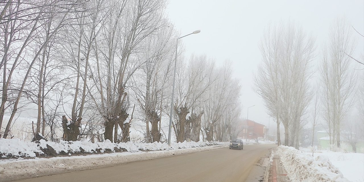 Bayburt'ta soğuk hava ve sis etkili oldu