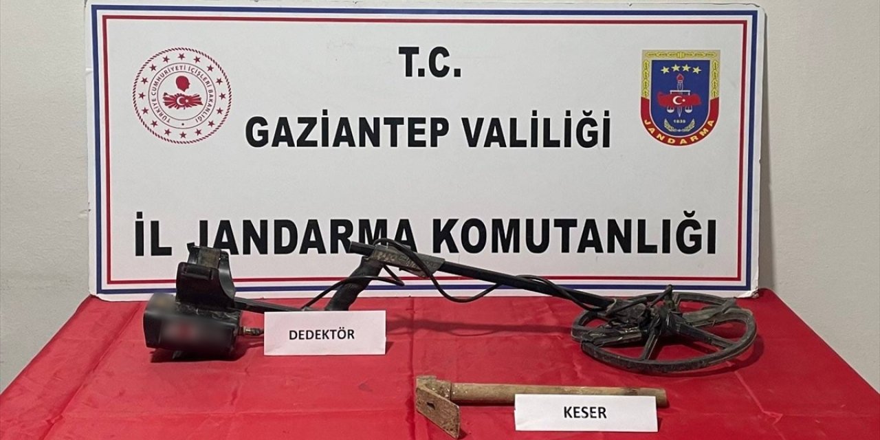 Gaziantep'te kaçak kazı yapan zanlı yakalandı