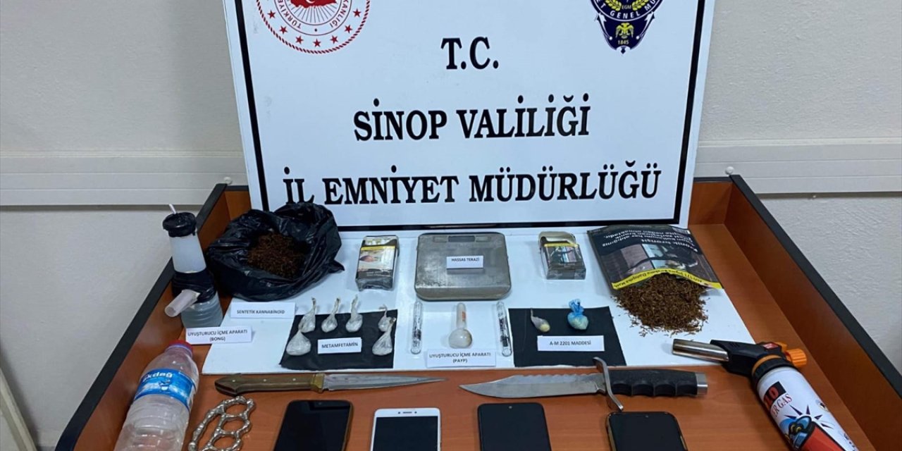 Sinop'ta uyuşturucu operasyonunda yakalanan 3 zanlı tutuklandı