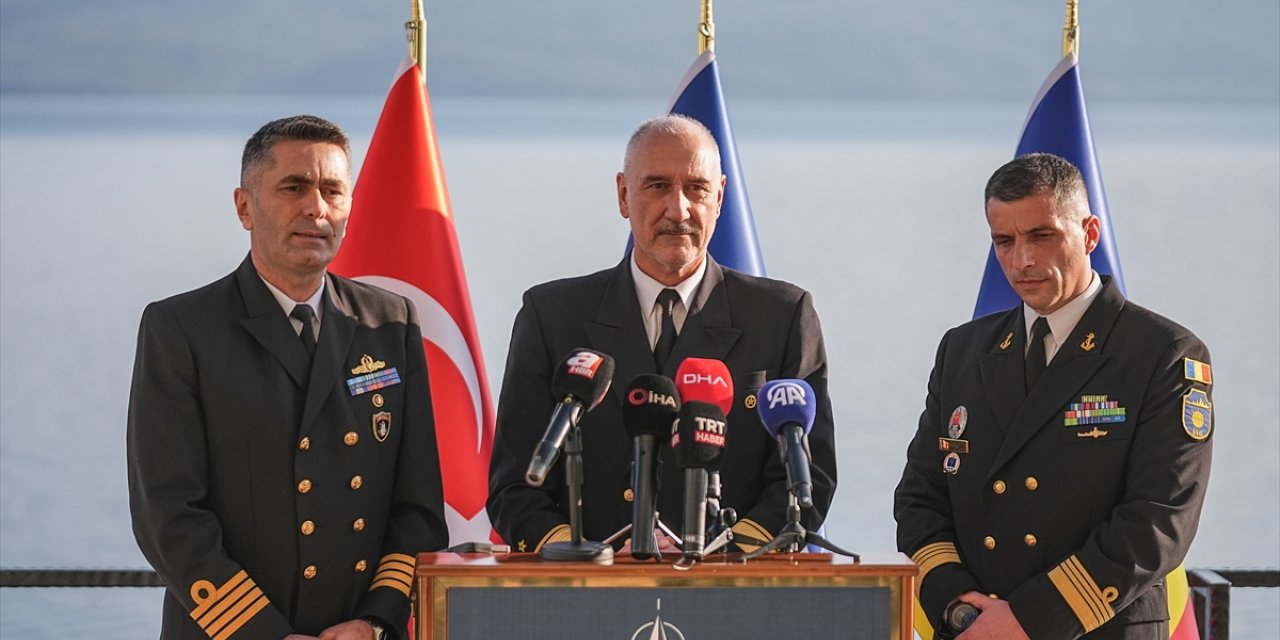 NATO Daimi Mayın Karşı Tedbirleri Deniz Görev Grubu-2'nin komutası Türkiye'ye geçti