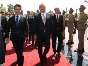 Çavuşoğlu IKBY Güvenlik Ajansı Müsteşarı Mesrur Barzani ile görüştü
