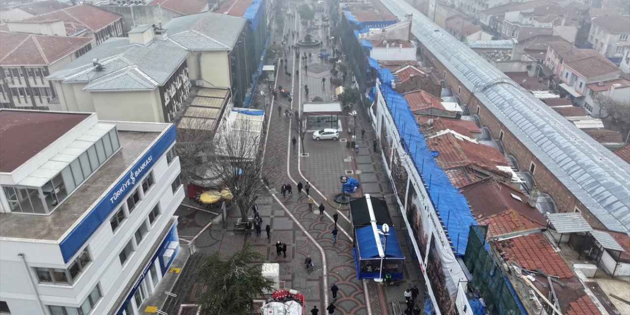 Edirne merkezindeki sokak sağlıklaştırma projesi sürüyor