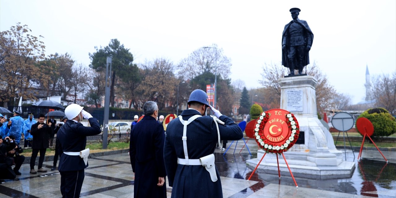 Gazi Mustafa Kemal Atatürk'ün Edirne'ye gelişinin 94. yıl dönümü kutlandı