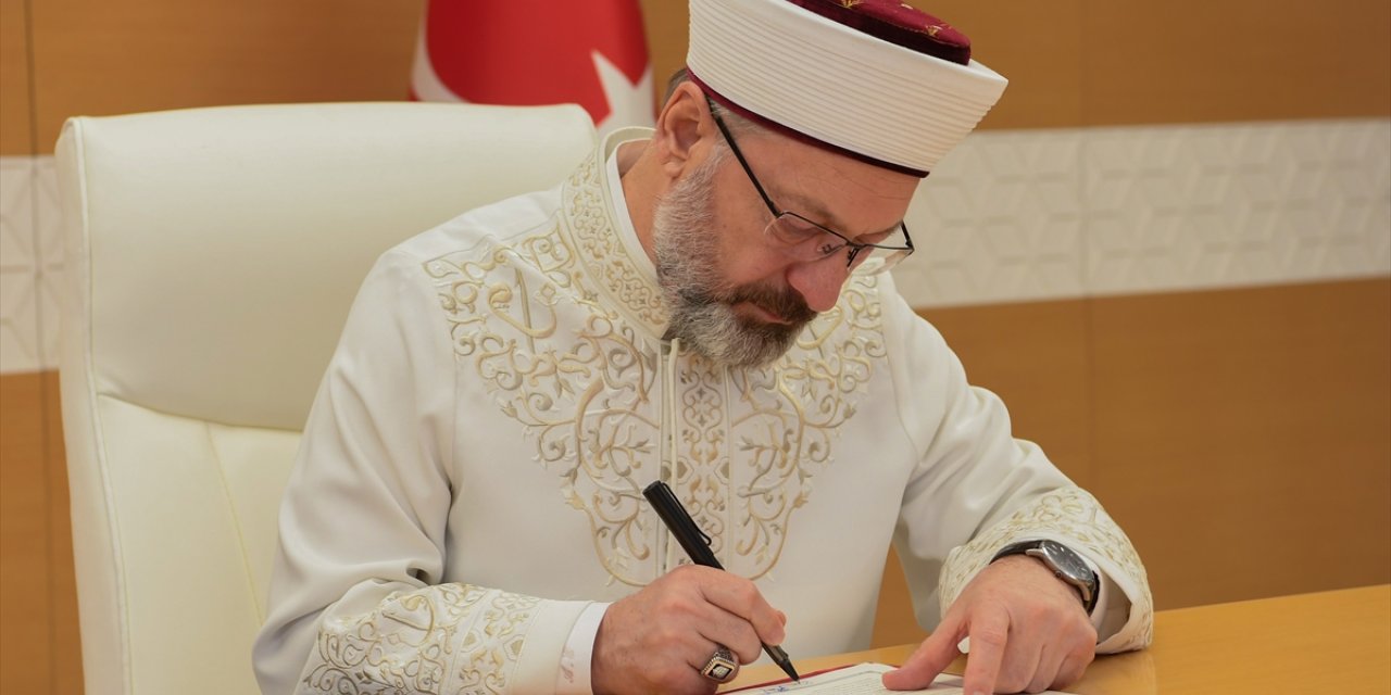 Diyanet İşleri Başkanlığı ile Kırgızistan arasında işbirliği mutabakat zaptı imzalandı