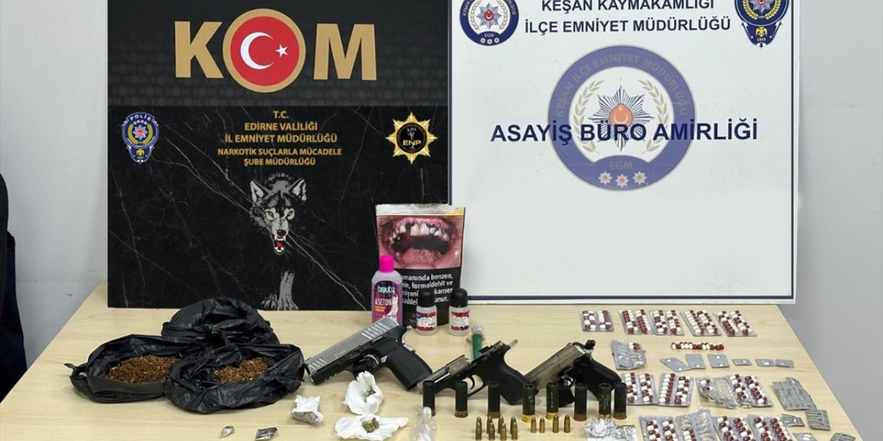 Edirne'de uyuşturucu operasyonunda 20 zanlı yakalandı