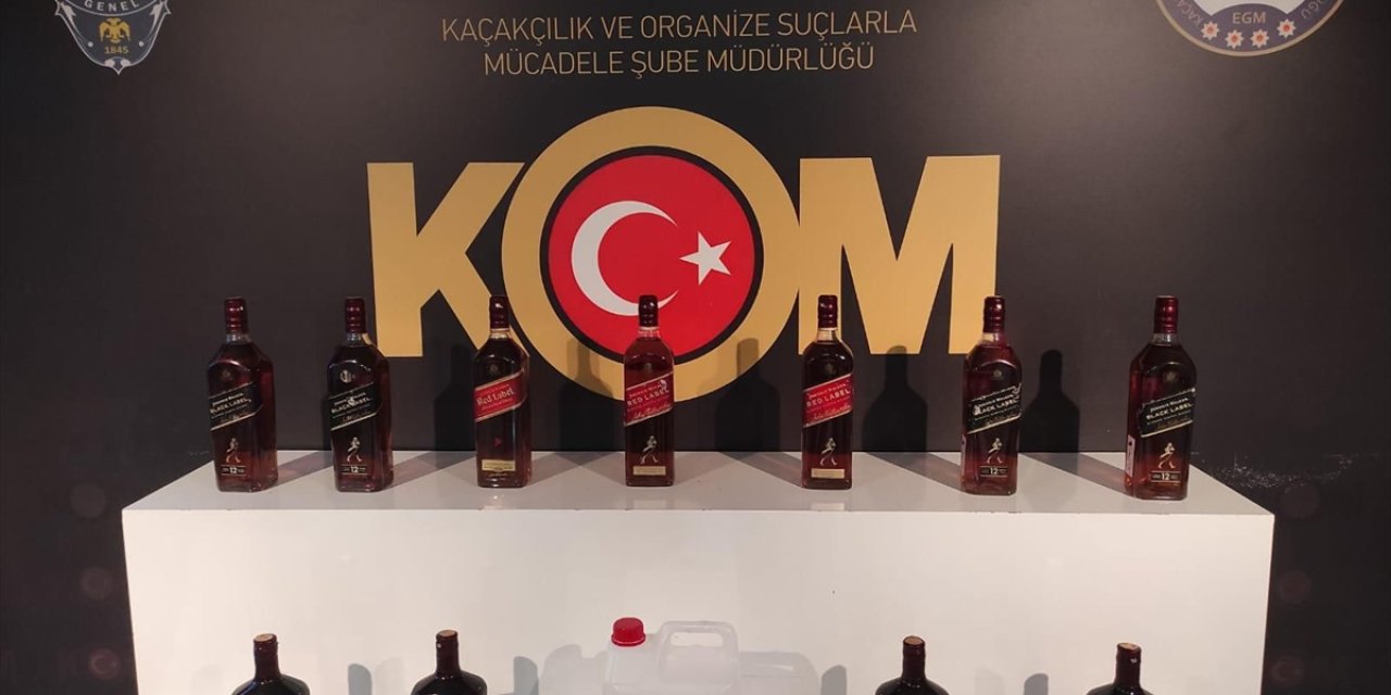 Aksaray'da kaçak alkol operasyonunda 4 zanlı yakalandı