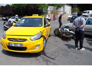 Üsküdar'da trafik kazası: 1 polis yaralı