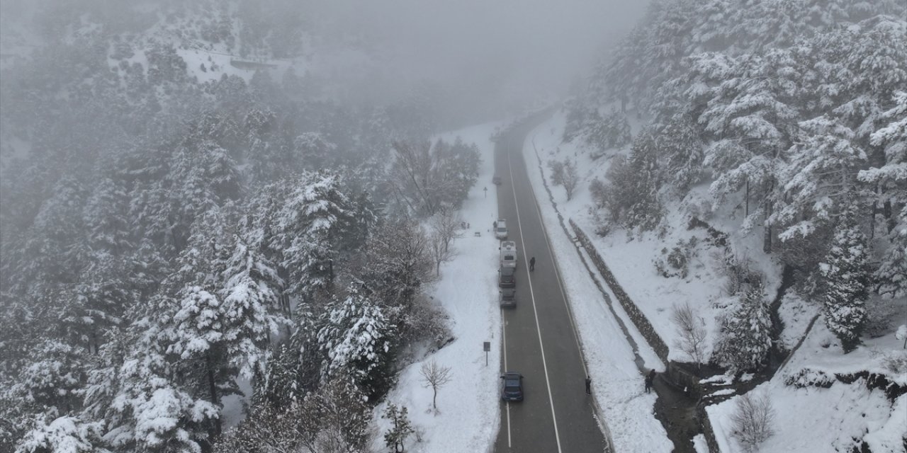 Muğla'nın yüksek kesimlerinde kar etkili oluyor