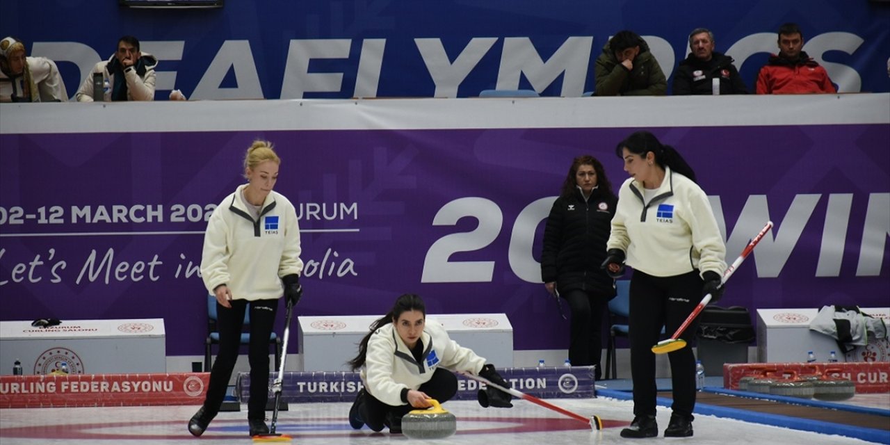 Curling Süper Lig müsabakaları Erzurum'da tamamlandı