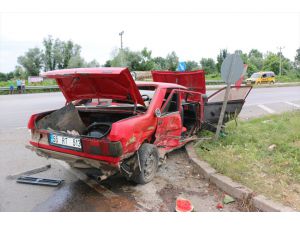 Samsun'da trafik kazası: 3 yaralı