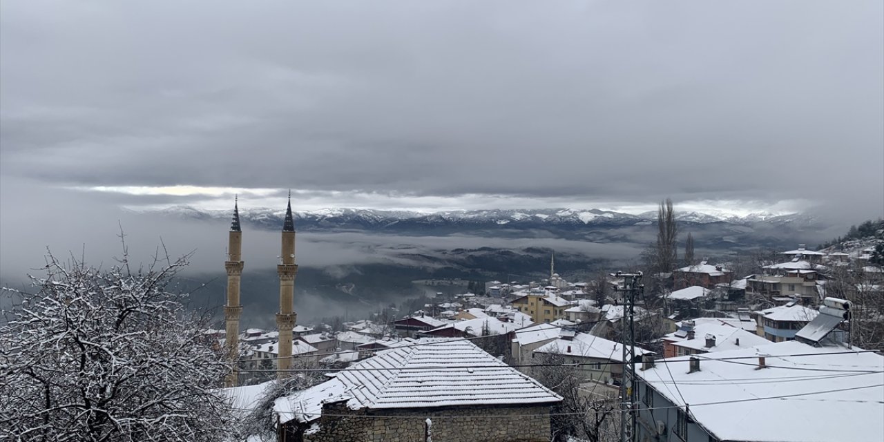 Adana'da kar yağışı etkili oluyor