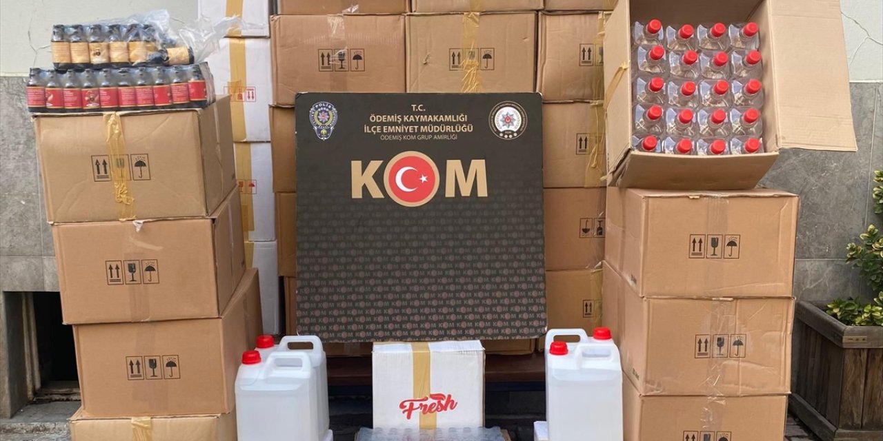 İzmir'de 669 litre etil alkol ele geçirildi