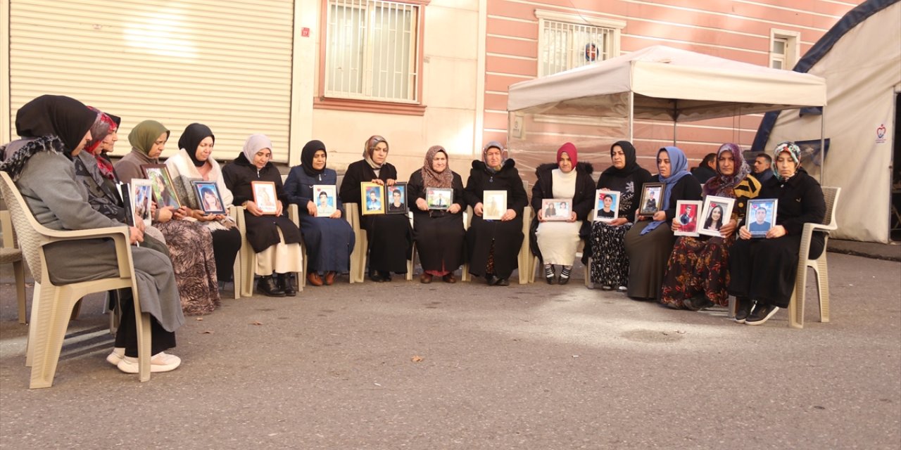 Diyarbakır anneleri yeni yılın ilk gününde de evlatları için nöbette