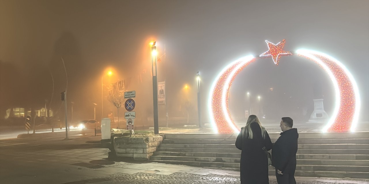 Edirne'de yoğun sis etkili oluyor