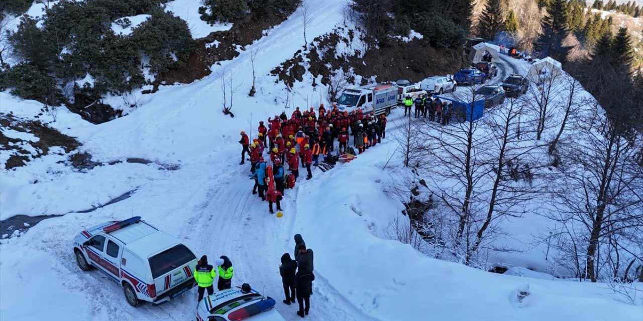 Giresun'da çığ tatbikatı yapıldı