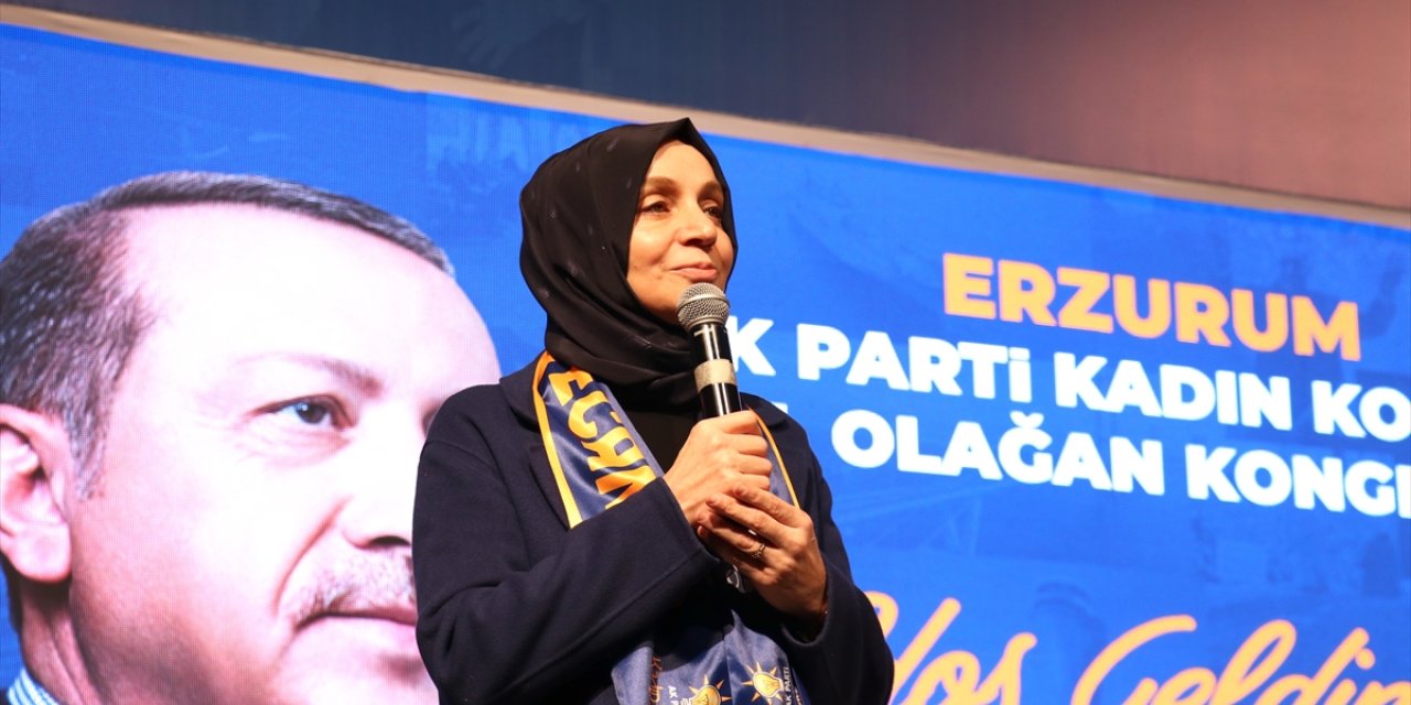 AK Parti'li Usta, Erzurum'da partisinin Kadın Kolları 7. Olağan Kongresi'nde konuştu: