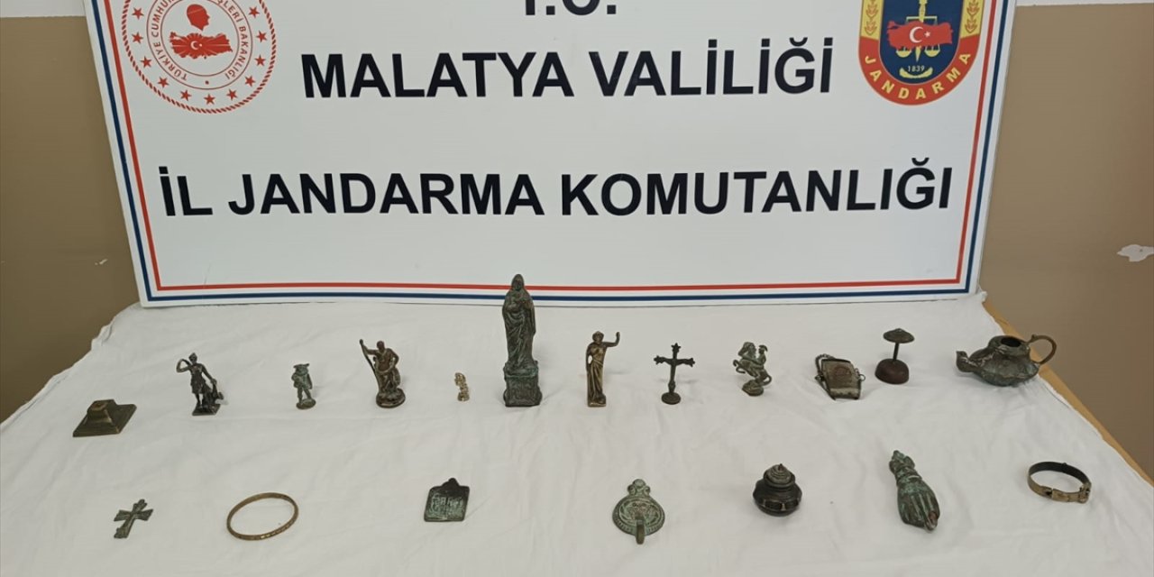 Malatya'da tarihi eser operasyonunda bir şüpheli yakalandı