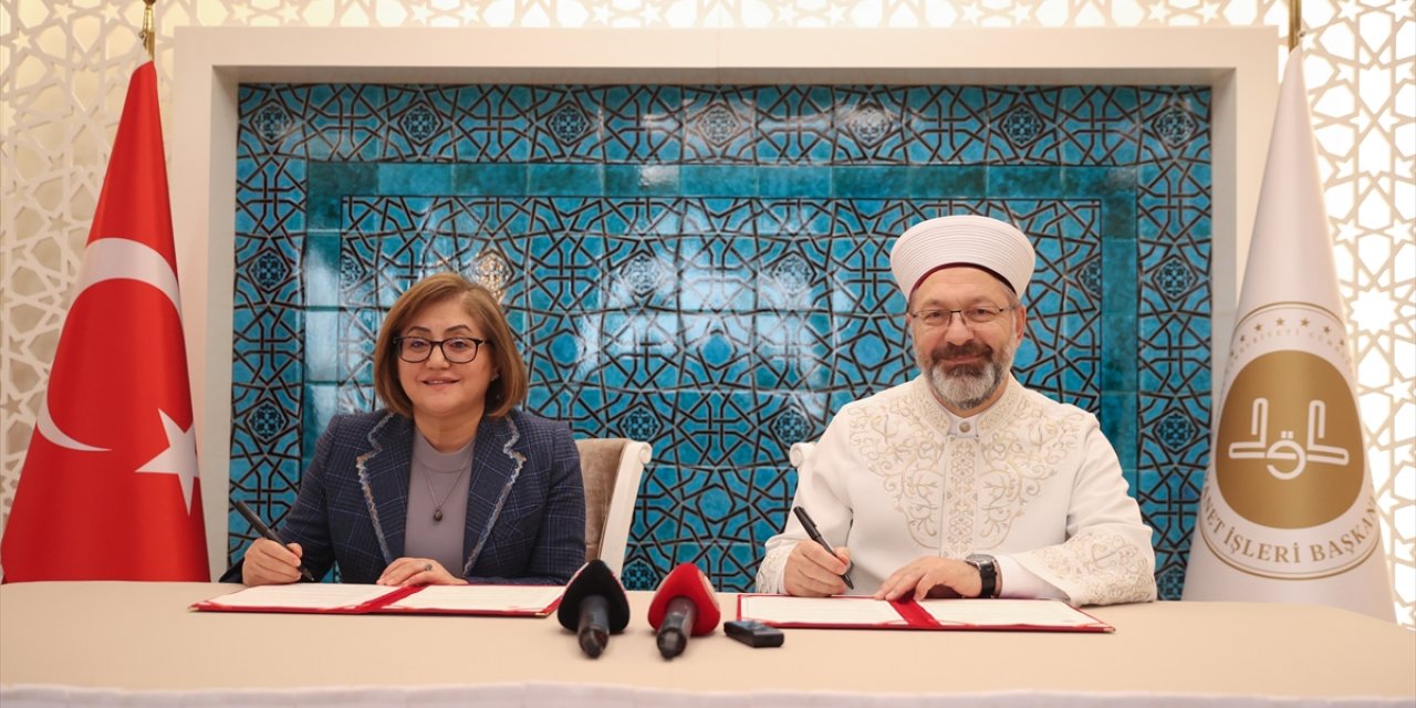 Diyanet İşleri Başkanlığı ile Gaziantep Büyükşehir Belediyesi arasında protokol imzalandı