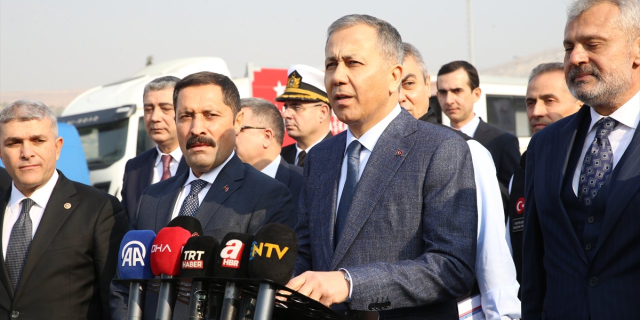 İçişleri Bakanı Yerlikaya, Hatay'daki Cilvegözü Sınır Kapısı'nda konuştu: (2)