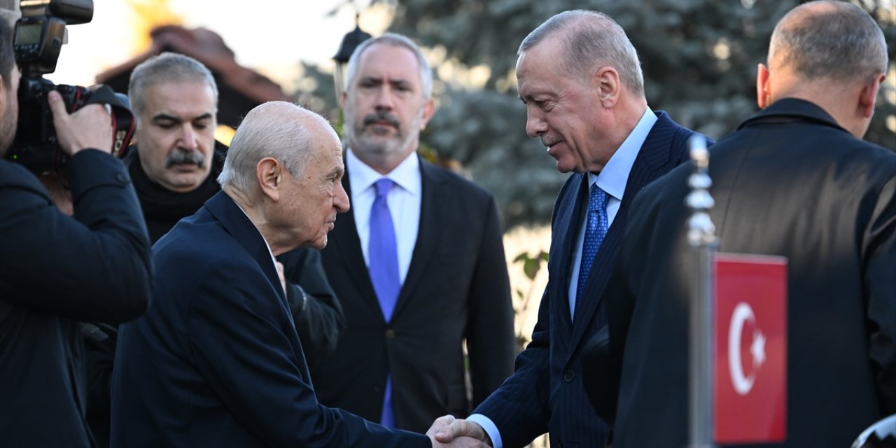 Cumhurbaşkanı Erdoğan, MHP Genel Başkanı Bahçeli ile görüştü