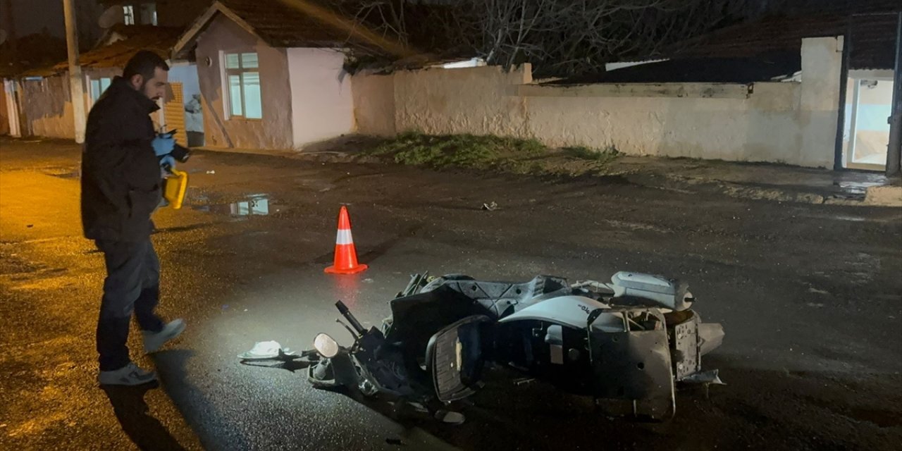 Tekirdağ'da çalıntı motosikletle kaza yapan şüpheli yaralandı