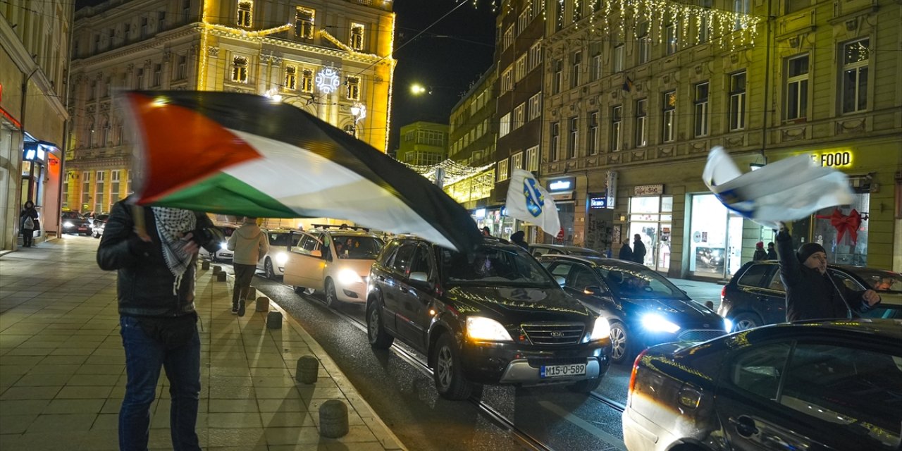 Gazze'de ateşkesin sağlanması Saraybosna'da sevinçle karşılandı