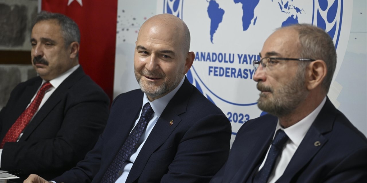 TBMM İçişleri Komisyonu Başkanı Soylu, Anadolu Yayıncılar Federasyonunda soruları yanıtladı: