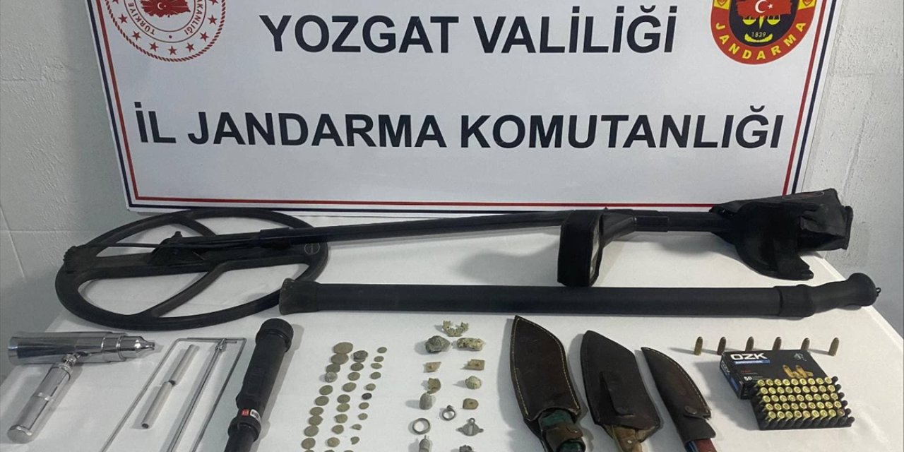 Yozgat'ta kaçak kazı ve tarihi eser kaçakçılığı operasyonunda 5 şüpheli yakalandı