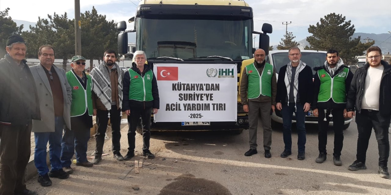 Kütahya’dan Suriye’ye yardım tırı gönderildi