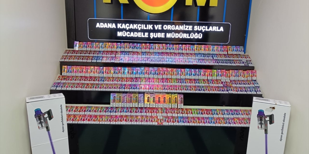 Adana'da kaçak 502 elektronik sigara ele geçirildi