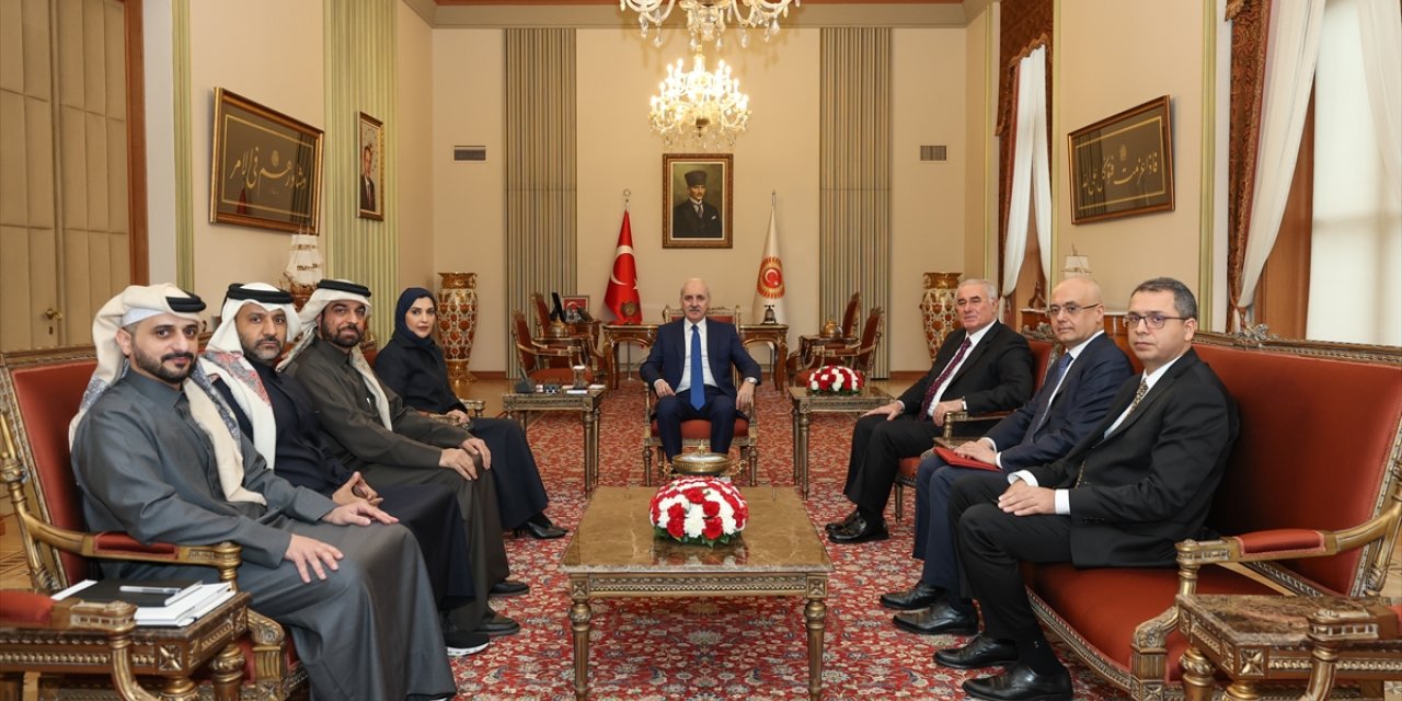 TBMM Başkanı Kurtulmuş, Katar Ulusal İnsan Hakları Komitesi Başkanı Al Attiyah'ı kabul etti