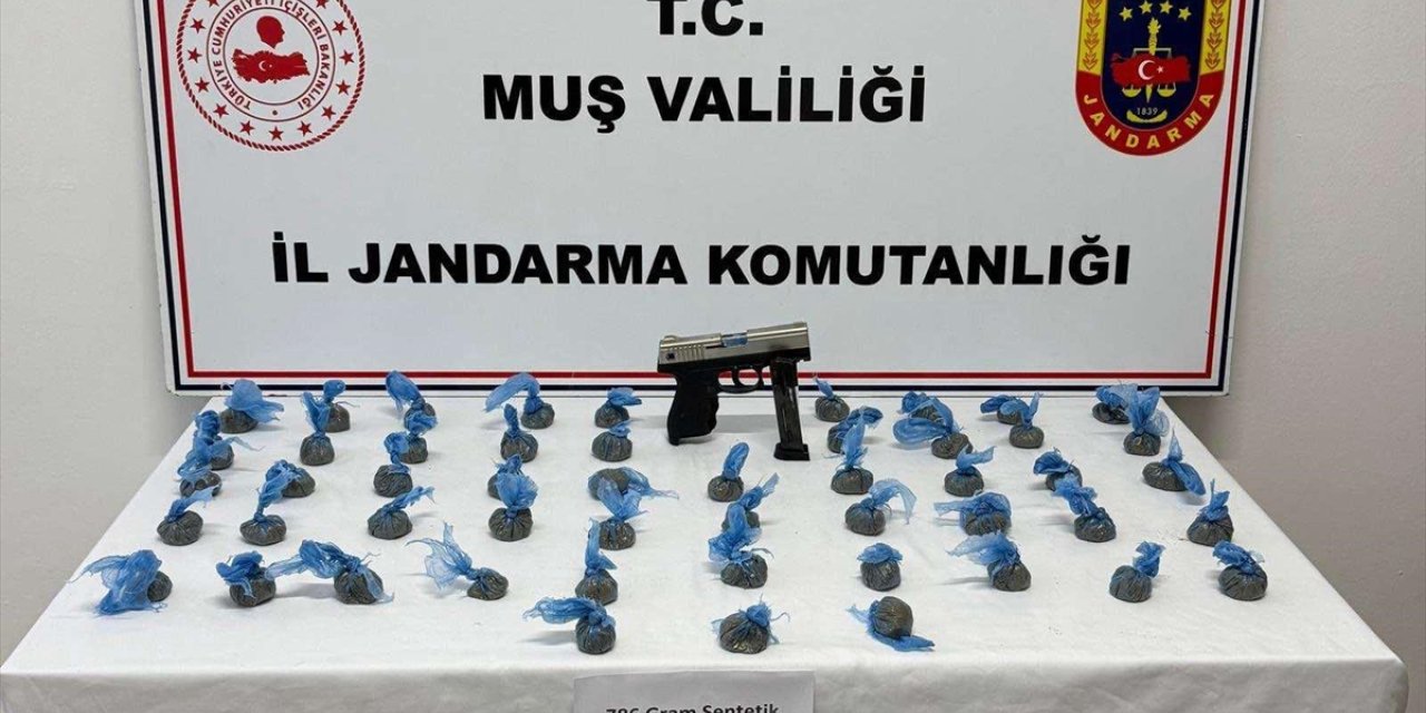 Muş'ta iş yerinde uyuşturucu sattığı iddia edilen zanlı gözaltına alındı