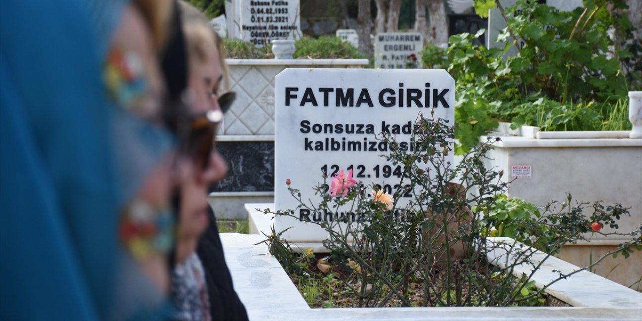 Fatma Girik Bodrum'daki mezarı başında anıldı