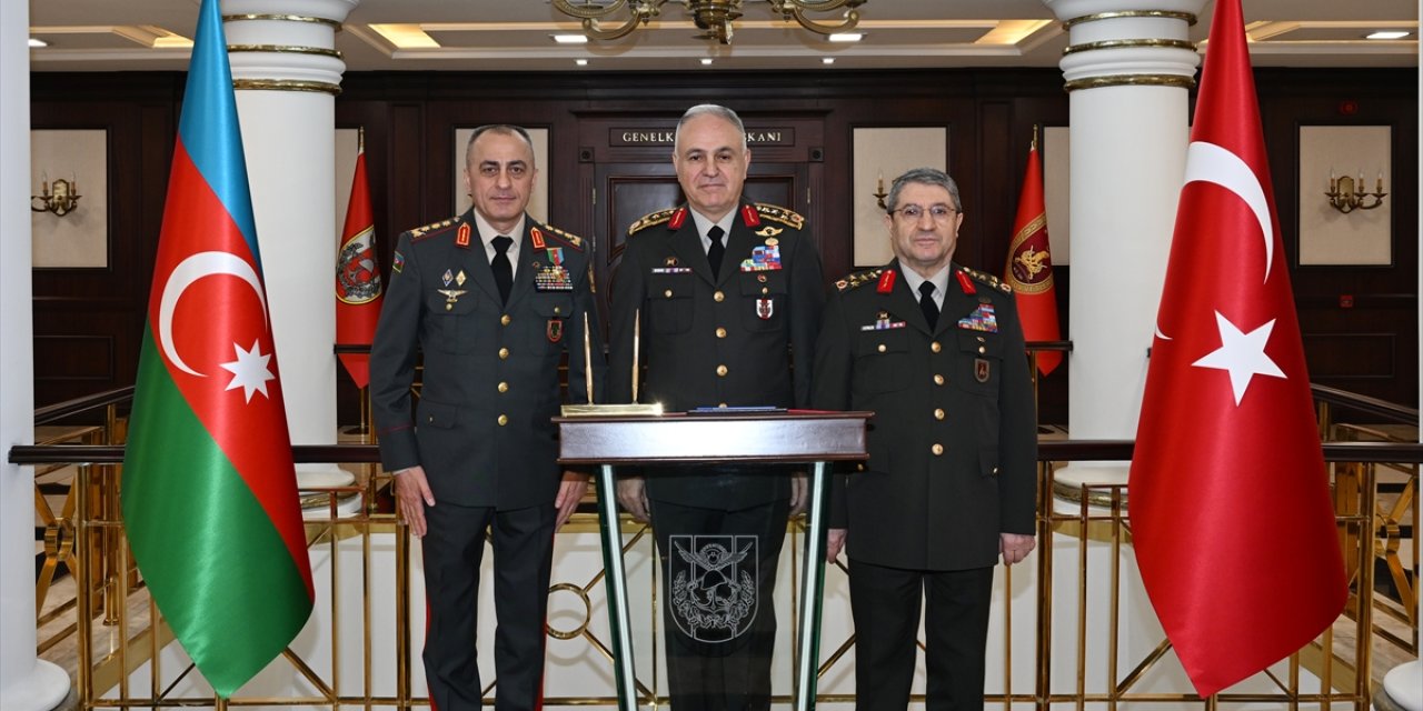 Genelkurmay Başkanı Orgeneral Gürak, Azerbaycan Kara Kuvvetleri Komutanı Korgeneral Mirzeyev'i kabul etti