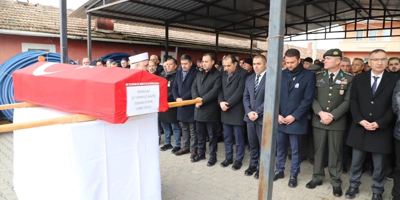 Vefat eden 15 Temmuz gazisi Osman Aydın, Çankırı’da son yolculuğuna uğurlandı