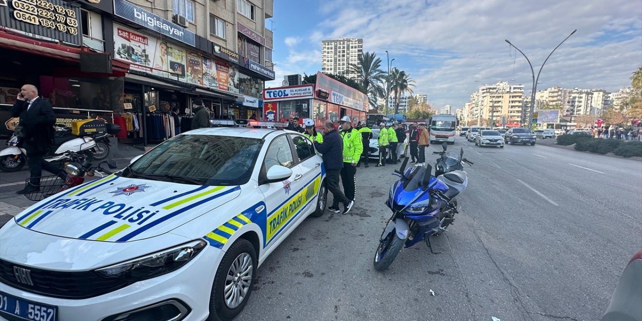 Adana'da dron destekli trafik uygulaması yapıldı