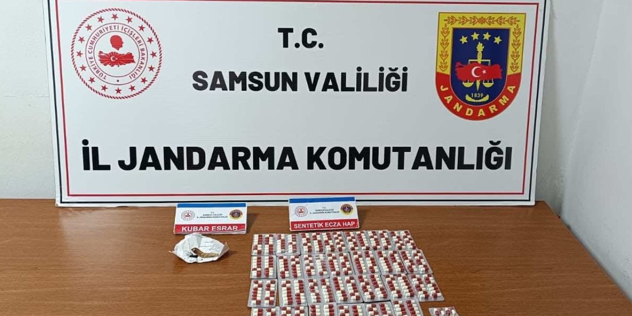 Samsun'da evinde uyuşturucu madde bulunan zanlı yakalandı