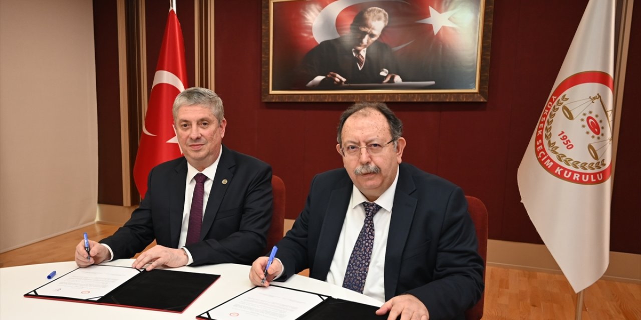 Paraguay Yüksek Seçim Mahkemesi Başkanı Duschek ve beraberindekilerden YSK'ya ziyaret