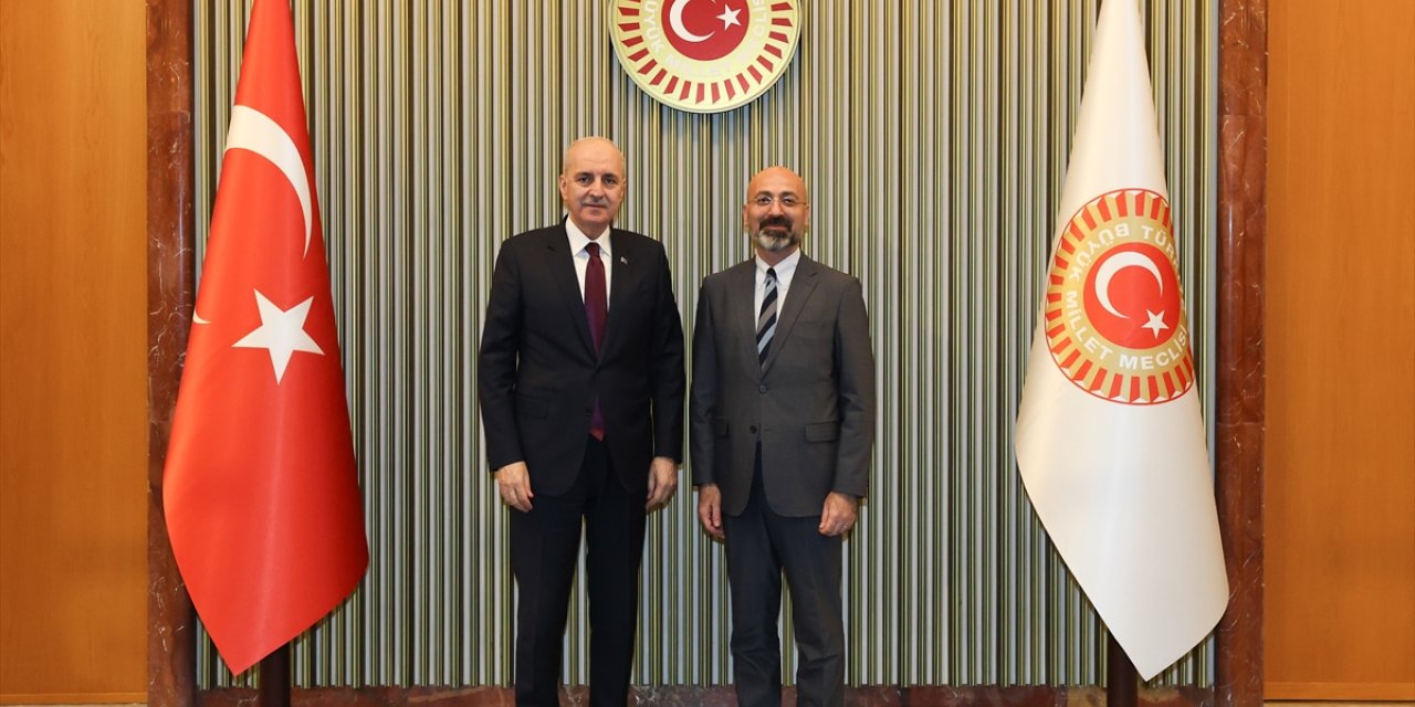 TBMM Başkanı Kurtulmuş, Türkiye Maarif Vakfı Başkanı Özdil'i kabul etti