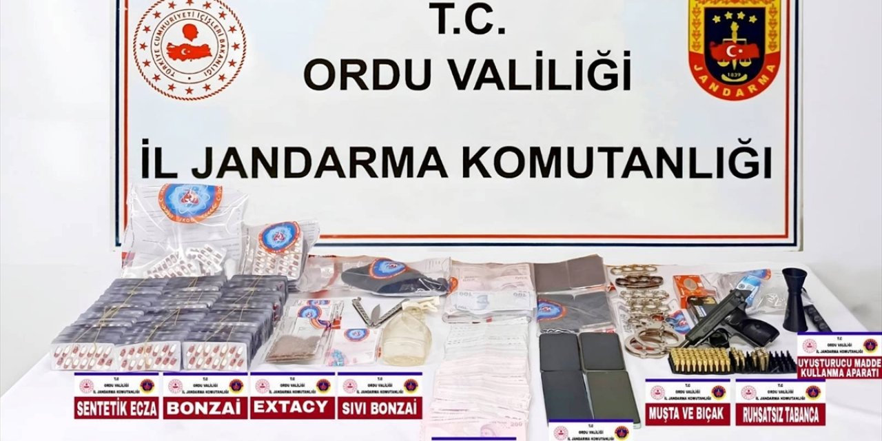 Ordu'da uyuşturucu operasyonunda yakalanan 5 şüpheli tutuklandı
