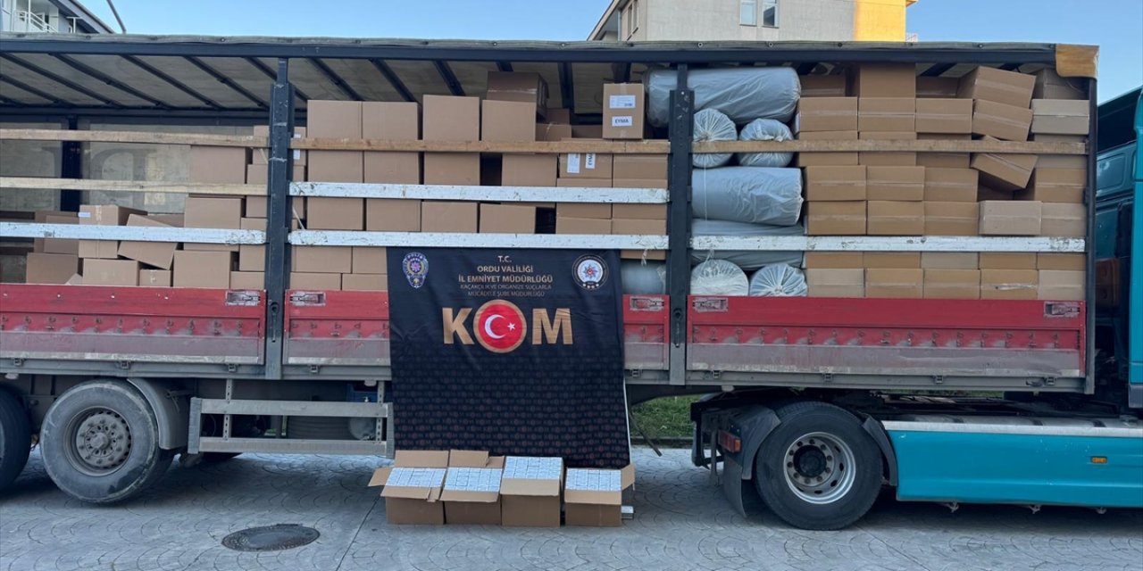 Ordu'da 5 milyon 560 bin makaron ele geçirildi