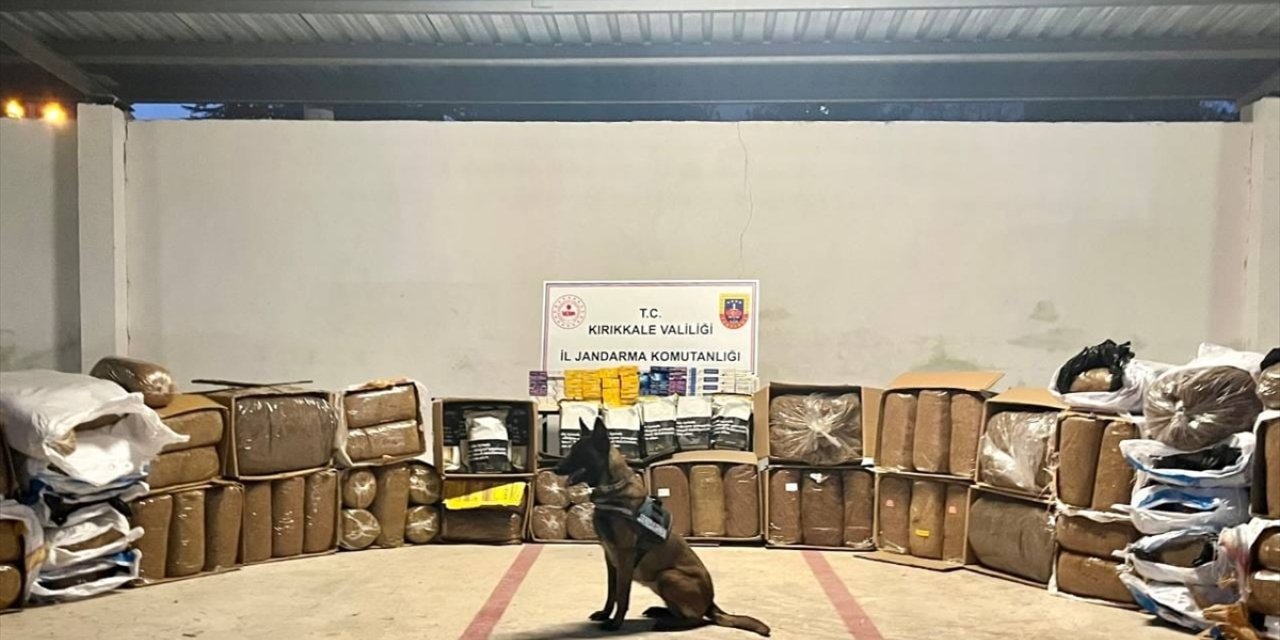 Kırıkkale'de kaçak 1 ton 105 kilogram tütün ve 909 paket sigara ele geçirildi