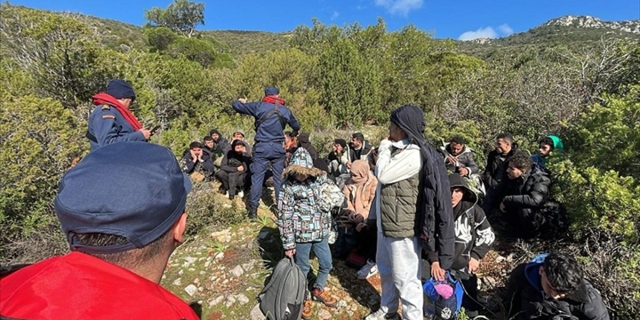 Bodrum'da 45 düzensiz göçmen yakalandı